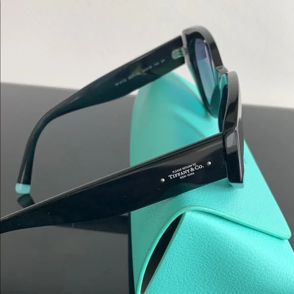 Tiffany & Co. Black Cat-Eye Sunglasses - Picture 4 of 6